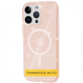 Чохол TPU Galaxy Sparkle (MagFit) для Apple iPhone 16 (6.1"), Gold+Glitter