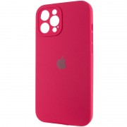 Чохол Silicone Case Full Camera Protective (AA) Apple iPhone 12 Pro (6.1"), Червоний / Rose Red / PVH