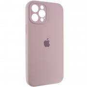 Чохол Silicone Case Full Camera Protective (AA) для Apple iPhone 12 Pro Max (6.7"), Сірий / Lavender / PVH