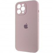 Чехол Silicone Case Full Camera Protective (AA) для Apple iPhone 12 Pro Max (6.7"), Серый / Lavender / PVH