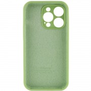 Чохол Silicone Case Full Camera Protective (AA) для Apple iPhone 13 Pro (6.1"), М'ятний / Mint / PVH