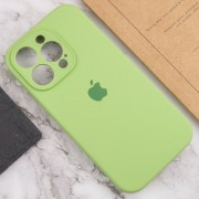 Чехол Silicone Case Full Camera Protective (AA) для Apple iPhone 13 Pro (6.1"), Мятный / Mint / PVH