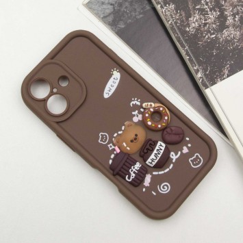 Чехол TPU Toys Case для Apple iPhone 16 (6.1"), Brown / Sweet - iPhone 16 - изображение 1