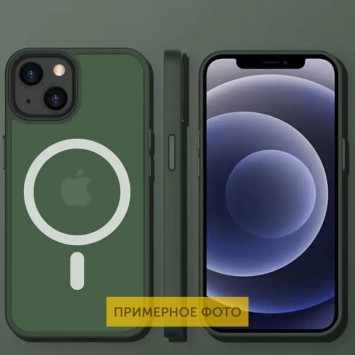 TPU+PC чохол Metal Buttons with MagSafe Colorful для Apple iPhone 16 (6.1"), Зелений - iPhone 16 - зображення 1 