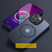 TPU+PC чехол Metal Buttons with MagSafe Colorful для Apple iPhone 16 Pro (6.3"), Синий