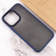 TPU+PC чехол Metal Buttons для Apple iPhone 16 (6.1"), Синий