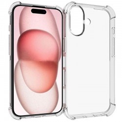 TPU чехол GETMAN Ease logo усиленные углы для Apple iPhone 16 Plus (6.7"), Бесцветный (прозрачный)