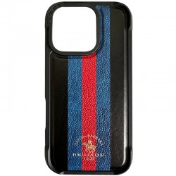 Шкіряний чохол Polo Santa Barbara Barton для Apple iPhone 16 Pro (6.3"), Black / Navy