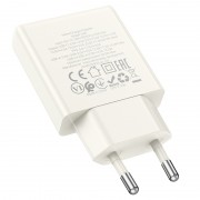 Зарядное устройство Hoco N45 Biscuit PD30W+QC3.0, Moonlight white