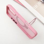 TPU+PC чехол Metal Buttons with MagSafe Colorful HQ Ring для Apple iPhone 16 Pro Max (6.9"), Pink