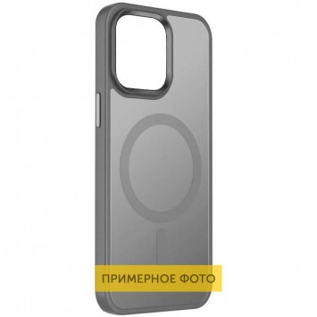 TPU+PC чохол Metal Buttons with MagSafe Colorful для Apple iPhone 16 Pro Max (6.9"), Сірий