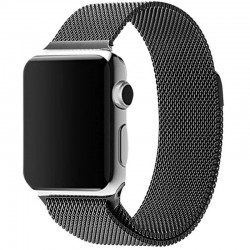 Ремінець Milanese Loop Design для Apple watch 42/44/45/49 mm (Series SE/7/6/5/4/3/2/1), Темно-сірий