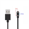 Кабель зарядки для смарт часов 2 pin 2.5 mm, черный