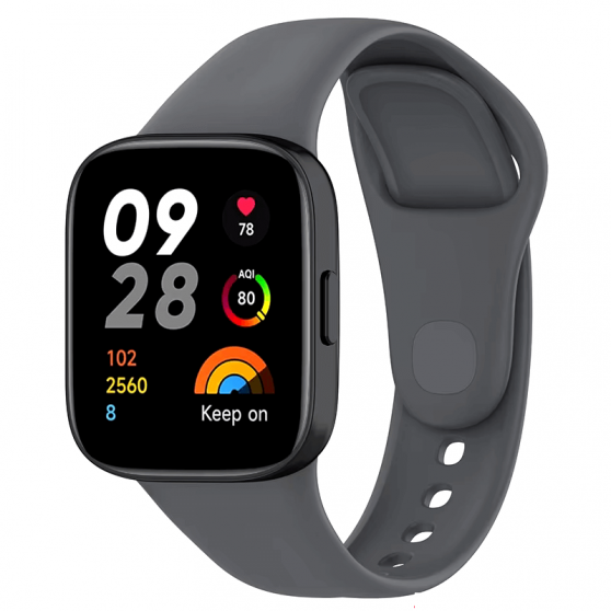 Ремешок для умных часов Redmi Watch 3 Active, серого цвета
