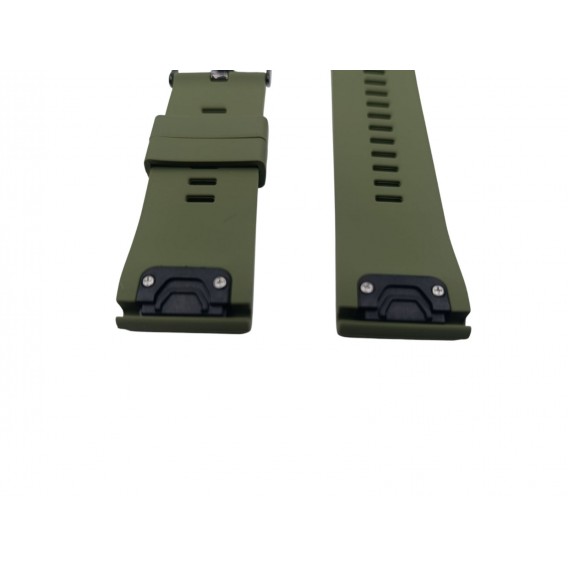 Силіконовий ремінець для годинників Garmin Fenix, Enduro, Tactix - QuickFit 26 мм, ArmyGreen