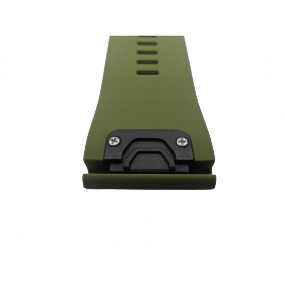 Силіконовий ремінець для годинників Garmin Fenix, Enduro, Tactix - QuickFit 26 мм, ArmyGreen