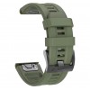Силиконовый ремешок для часов Garmin Fenix, Enduro, Tactix - QuickFit 26 мм, ArmyGreen