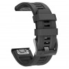 Силіконовий ремінець для годинників Garmin Fenix, Enduro, Tactix - QuickFit 26 мм, Black