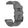 Силиконовый ремешок для часов Garmin Fenix, Enduro, Tactix - QuickFit 26 мм, Gray