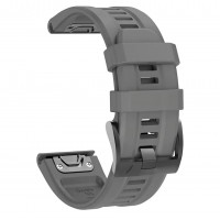 Силиконовый ремешок для часов Garmin Fenix, Enduro, Tactix - QuickFit 26 мм, Gray