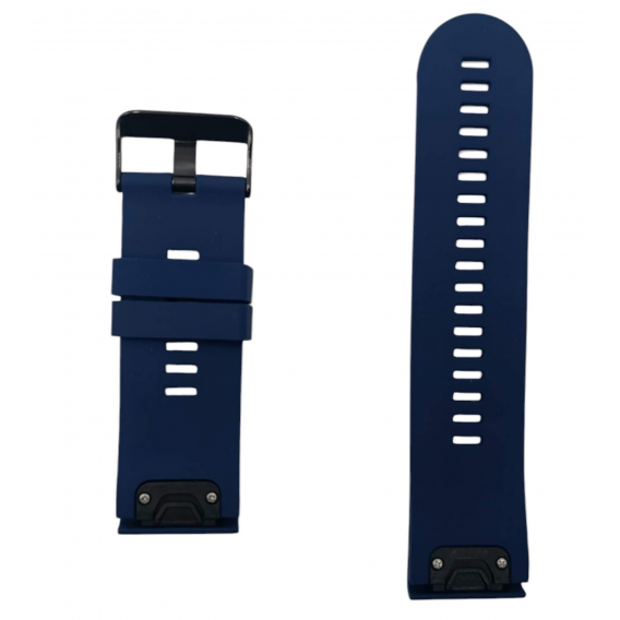 Силіконовий ремінець для годинників Garmin Fenix, Enduro, Tactix - QuickFit 26 мм, Midnight blue