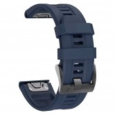 Силіконовий ремінець для Garmin Fenix, Enduro, Tactix - QuickFit 26 мм, NavyBlue Силіконовий ремінець для Garmin Fenix, Enduro, Tactix - QuickFit 26 мм, NavyBlue