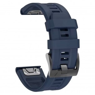 Силиконовый ремешок для часов Garmin Fenix, Enduro, Tactix - QuickFit 26 мм, NavyBlue