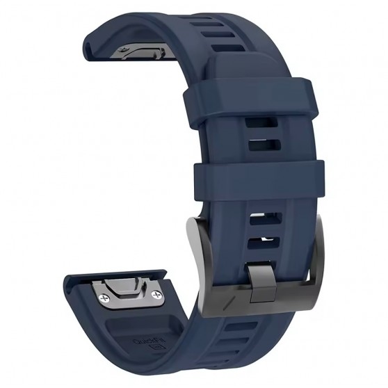 Силиконовый ремешок для часов Garmin Fenix, Enduro, Tactix - QuickFit 26 мм, NavyBlue