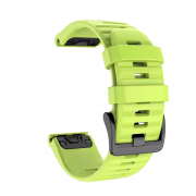 Силиконовый ремешок для часов Garmin Fenix, Enduro, Tactix - QuickFit 26 мм, зеленый