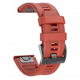 Силіконовий ремінець для Garmin Fenix, Enduro, Tactix - QuickFit 26 мм, червоний Силіконовий ремінець для Garmin Fenix, Enduro, Tactix - QuickFit 26 мм, червоний