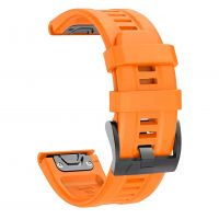 Силіконовий ремінець для годинників Garmin Fenix, Enduro, Tactix - QuickFit 26 мм, помаранчевий