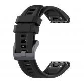 Силиконовый ремешок Garmin QuickFit 20 мм для Fenix 8 (43 мм) / 7S / 6S / 5S, Black Силиконовый ремешок Garmin QuickFit 20 мм для Fenix 8 (43 мм) / 7S / 6S / 5S, Black