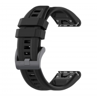 Ремешок Garmin QuickFit 20 мм (силиконовый) для Fenix 8 (43mm) / 7S / 6S / 5S, Black