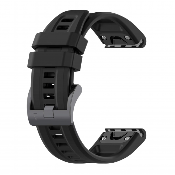 Силіконовий ремінець Garmin QuickFit 20 мм (Black) для Fenix 8 (43mm) / 7S / 6S / 5S
