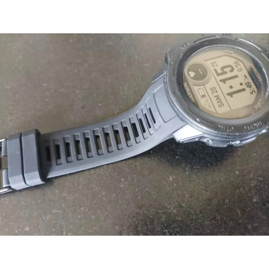 Силиконовый ремешок SmartEra для Garmin Instinct 2 / Instinct - 22 мм, Black - изображение 2