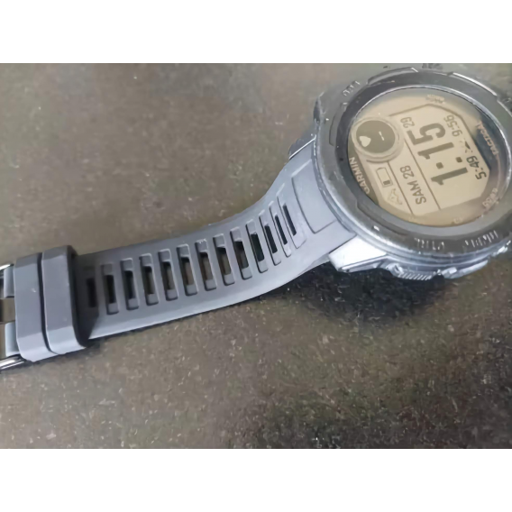 Силіконовий ремінець SmartEra для Garmin Instinct 2 / Instinct - 22 мм, Black