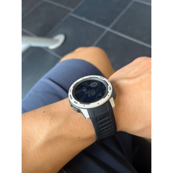 Силіконовий ремінець SmartEra для Garmin Instinct 2 / Instinct - 22 мм, Black