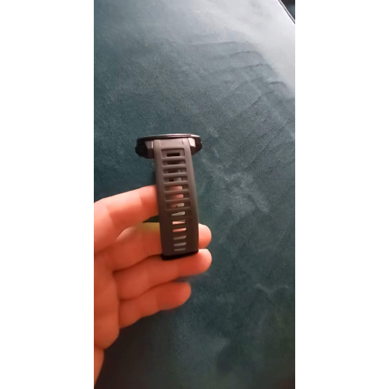 Силіконовий ремінець SmartEra для Garmin Instinct 2 / Instinct - 22 мм, Graphite gray