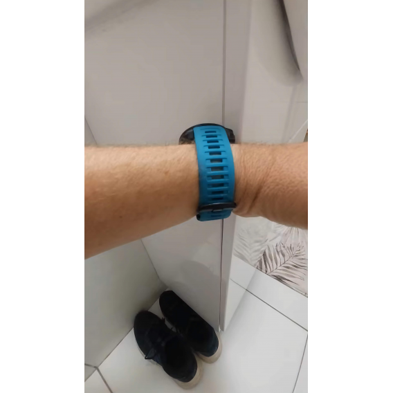 Силіконовий ремінець SmartEra для Garmin Instinct 2 / Instinct - 22 мм, Lakeside blue