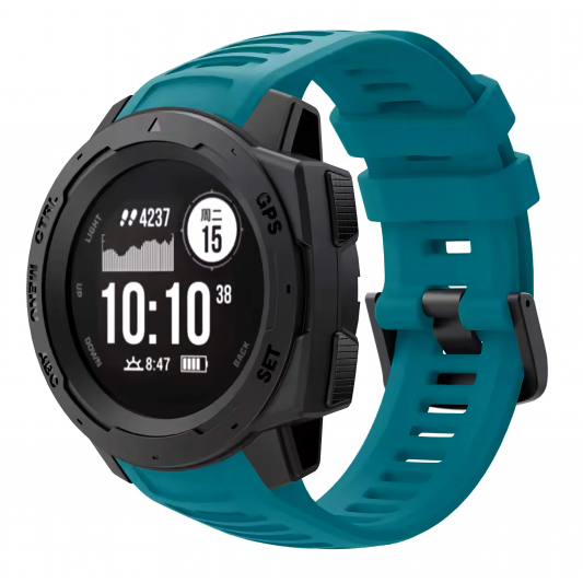 Силиконовый ремешок SmartEra для Garmin Instinct 2 / Instinct - 22 мм, Lakeside blue - изображение 1