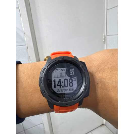 Силиконовый ремешок SmartEra для Garmin Instinct 2 / Instinct - 22 мм, Orange - изображение 2