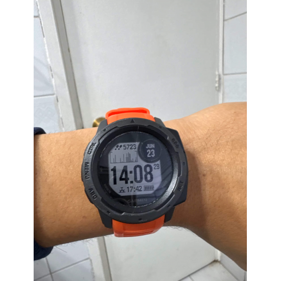 Силіконовий ремінець SmartEra для Garmin Instinct 2 / Instinct - 22 мм, Orange