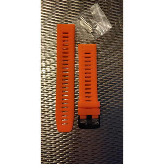 Силиконовый ремешок SmartEra для Garmin Instinct 2 / Instinct - 22 мм, Orange - изображение 4