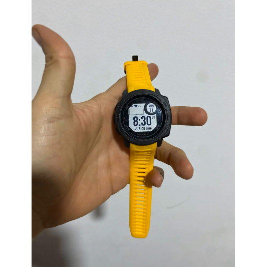 Силиконовый ремешок SmartEra для Garmin Instinct 2 / Instinct - 22 мм, Yellow - изображение 2