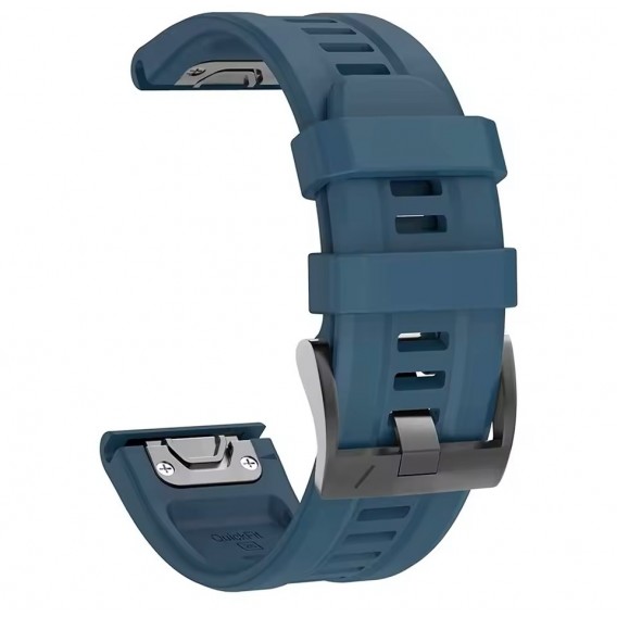 Силиконовый ремешок для часов Garmin Fenix, Enduro, Tactix - QuickFit 26 мм, CyanBlue