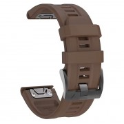 Силиконовый ремешок для часов Garmin Fenix, Enduro, Tactix - QuickFit 26 мм, Brown