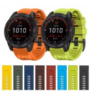 Силиконовый ремешок для часов Garmin Fenix, Enduro, Tactix - QuickFit 26 мм, Brown