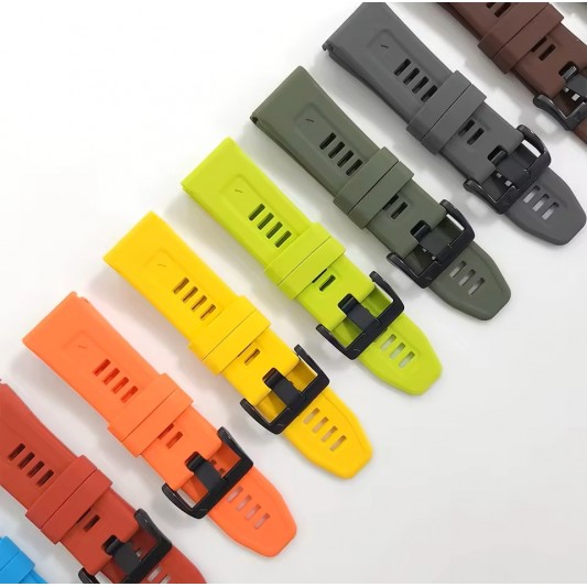 Силиконовый ремешок для часов Garmin Fenix, Enduro, Tactix - QuickFit 26 мм, Brown - изображение 6