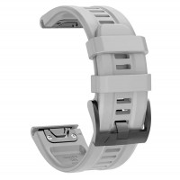 Силиконовый ремешок для часов Garmin Fenix, Enduro, Tactix - QuickFit 26 мм, LightGray