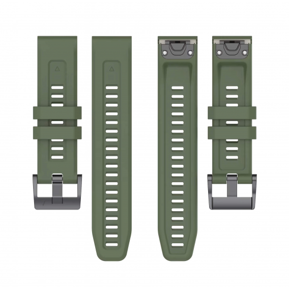 Силіконовий ремінець Garmin QuickFit 20 мм (Army green) для Fenix 8 (43mm) / 7S / 6S / 5S